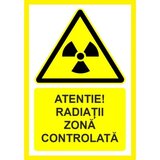 Placuta atentie radiatii zona controlata